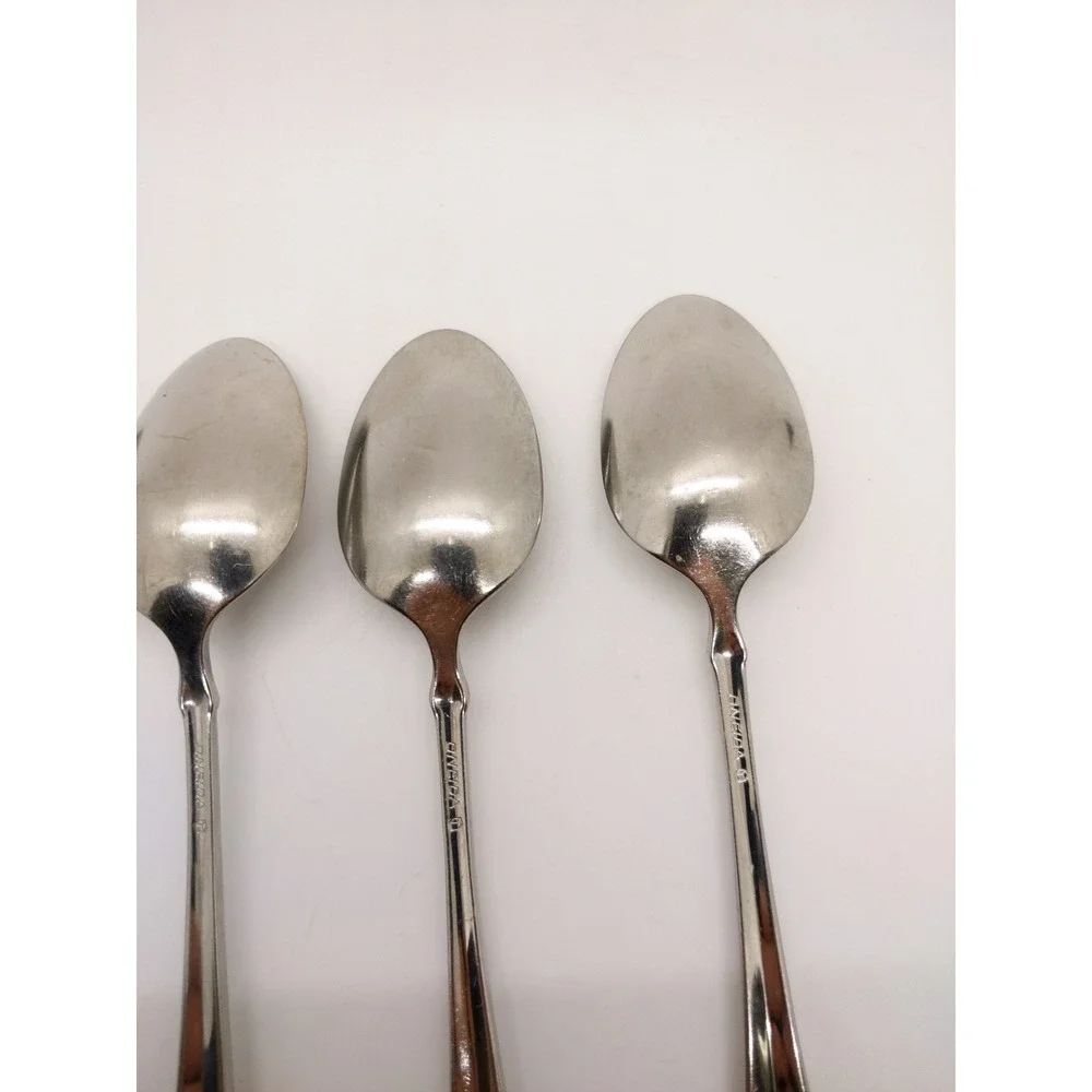 Oneida Juilliard Teaspoons Set of 4 Silver Stainless Steel Flatware 6